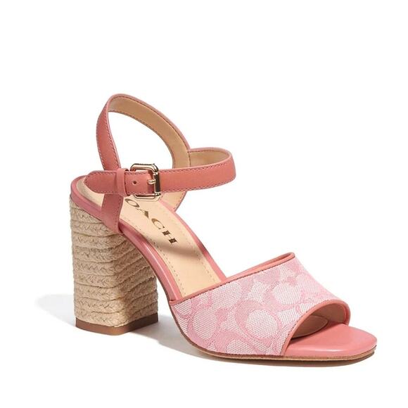 COACH STRAP SANDALS IN PINK "MADDY" SIZES 10 & 11 - Picture 1 of 5